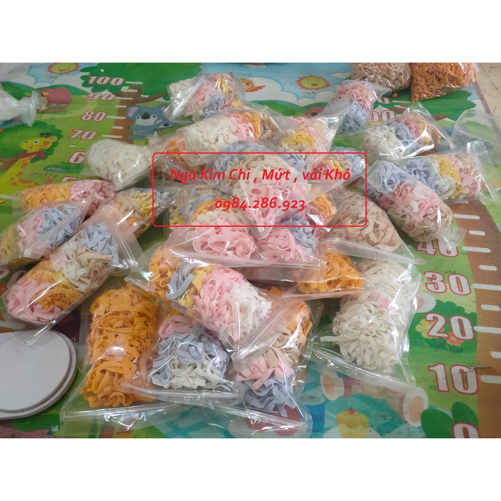 Mứt dừa sợi bào Mỏng bánh tẻ MIX VỊ tự nhiên rau củ quả. đặt 2-3 ngày