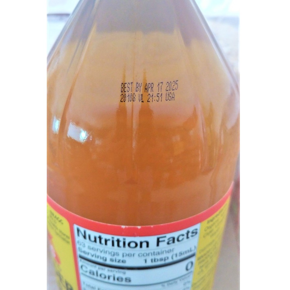 Giấm táo hữu cơ Bragg 473ml - Raw Apple Cider Vinegar