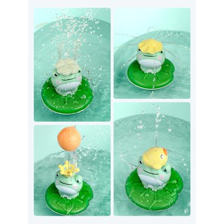 Đồ chơi nhà tắm con ếch phun nước cho bé ( kèm 5 phụ kiện )