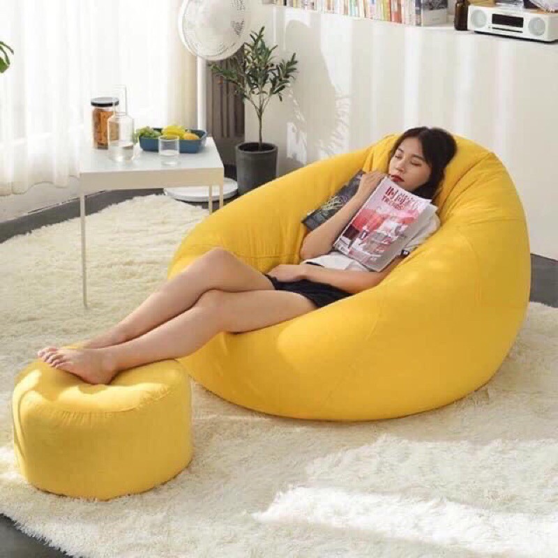 Com bo Vỏ ( Vỏ ghế lười hạt xốp và Đôn - chú ý : (sản phẩm không bao gồm hạt xốp và lót)
