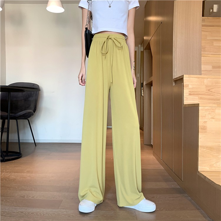 Xiaozhainv Quần Dài Ống Rộng Lưng Cao Thời Trang Mùa Hè Dành Cho Nữ | BigBuy360 - bigbuy360.vn