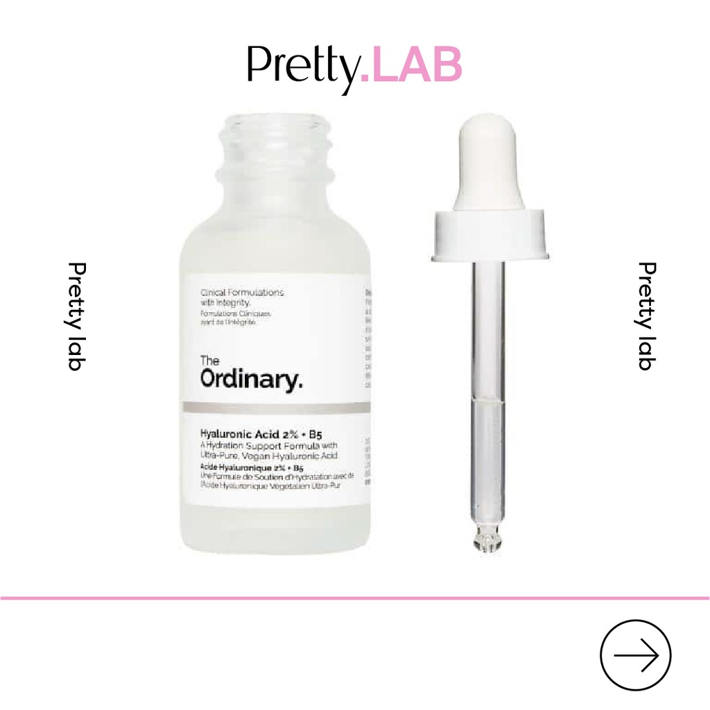 Tinh Chất The Ordinary Hyaluronic Acid 2% + B5 cấp nước, phục hồi da sau mụn 30ml Key4 Lab