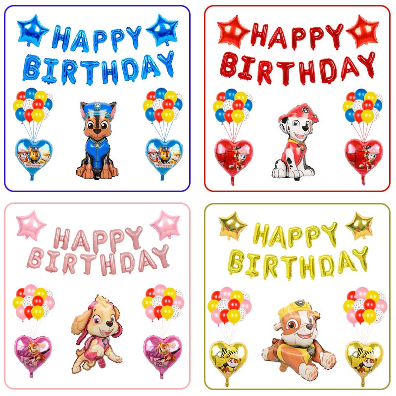 Set 42 Món Đồ Chơi PAW Patrol Trang Trí Tiệc Sinh Nhật/Đám Cưới/Lễ Hội Cho Bé k