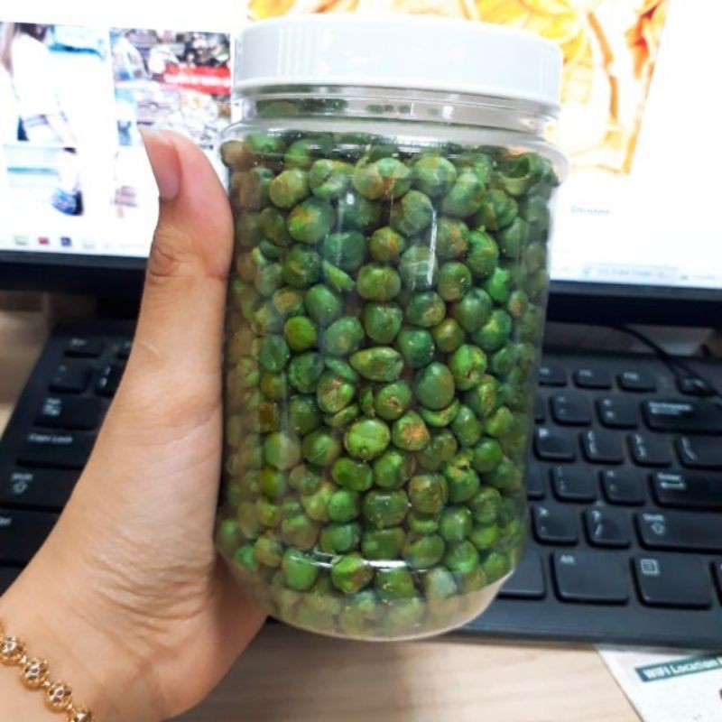 500g đậu hà lan 35k rang sẵn ăn vặt