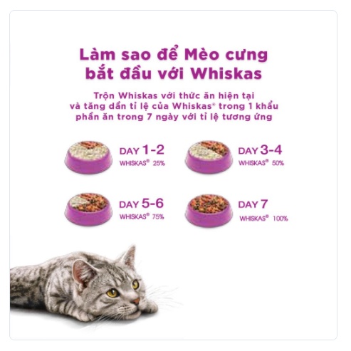 Hạt thức ăn cho mèo lớn Whiskas 1.2kg - THƠM,NGON, BỔ DƯỠNG cho mèo trên 1 tuổi