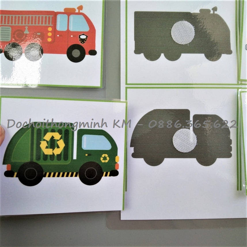 HỌC LIỆU - MATCHING Tìm cặp Ghép bóng ô tô - Tương tác bóc dán, giúp trẻ phát triển tư duy logic