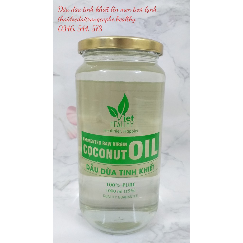 Dầu dừa nguyên chất Viet Healthy 1000ml, dầu dừa Viet Healthy