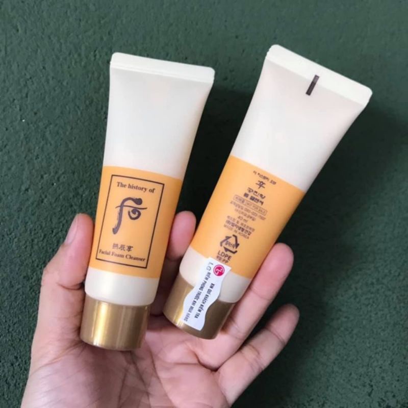 [ Chính Hãng ] sữa rửa mặt đông y hoàng cung whoo Facial foam cleanser