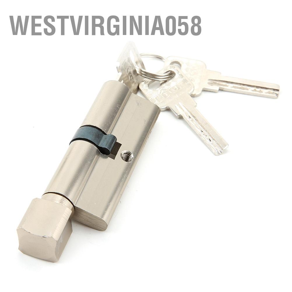 Westvirginia058 70mm Aluminium Alloy Security Home Door Lock Cylinder with 3 Keys