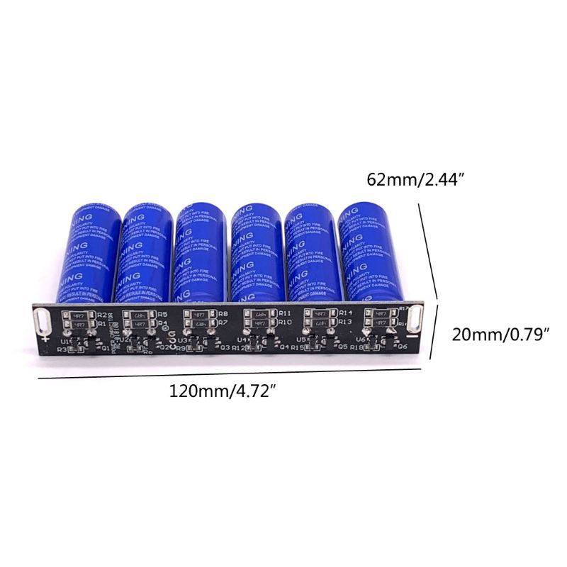 yal 6pcs/set Super Farad Capacitor 16V 16.6F High Current Ultracapacitor