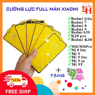 Kính cường lực xiaomi redmi 6, redmi 7, redmi 8, redmi 9, k20, k30, mi 8, mi 8 lite, mi 9, mi 9 lite, mi 9 se, mi 9t...