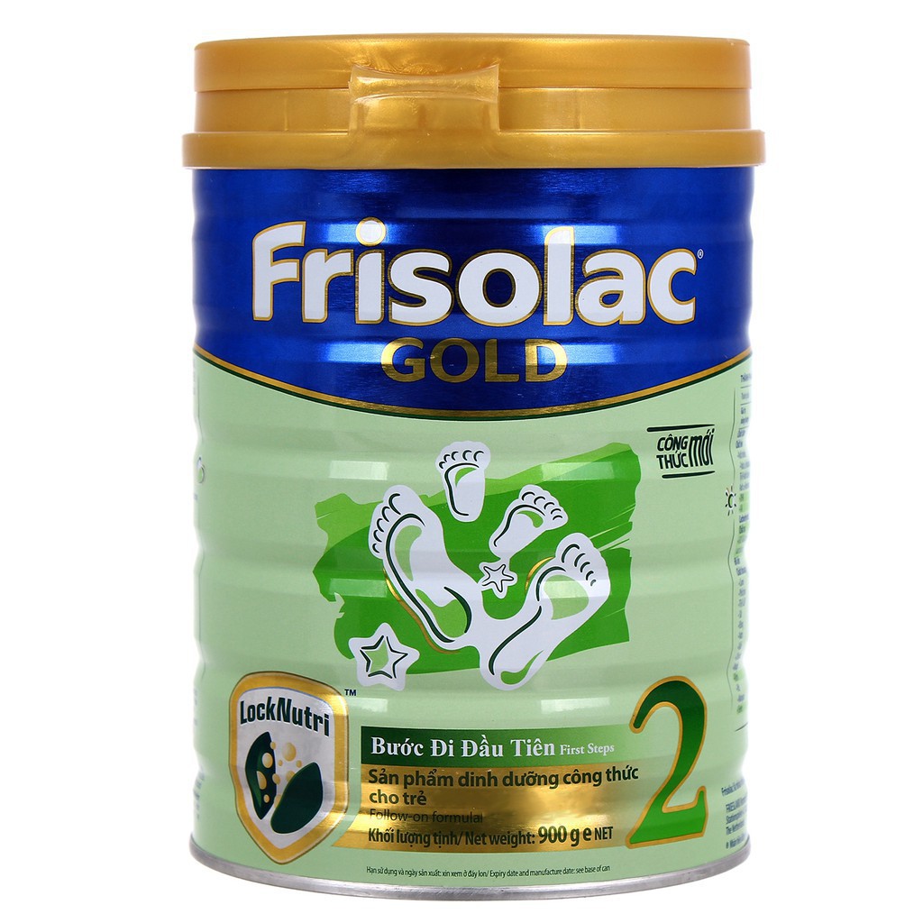 Sữa bột Frisolac Gold LockNutri 2 (900g)