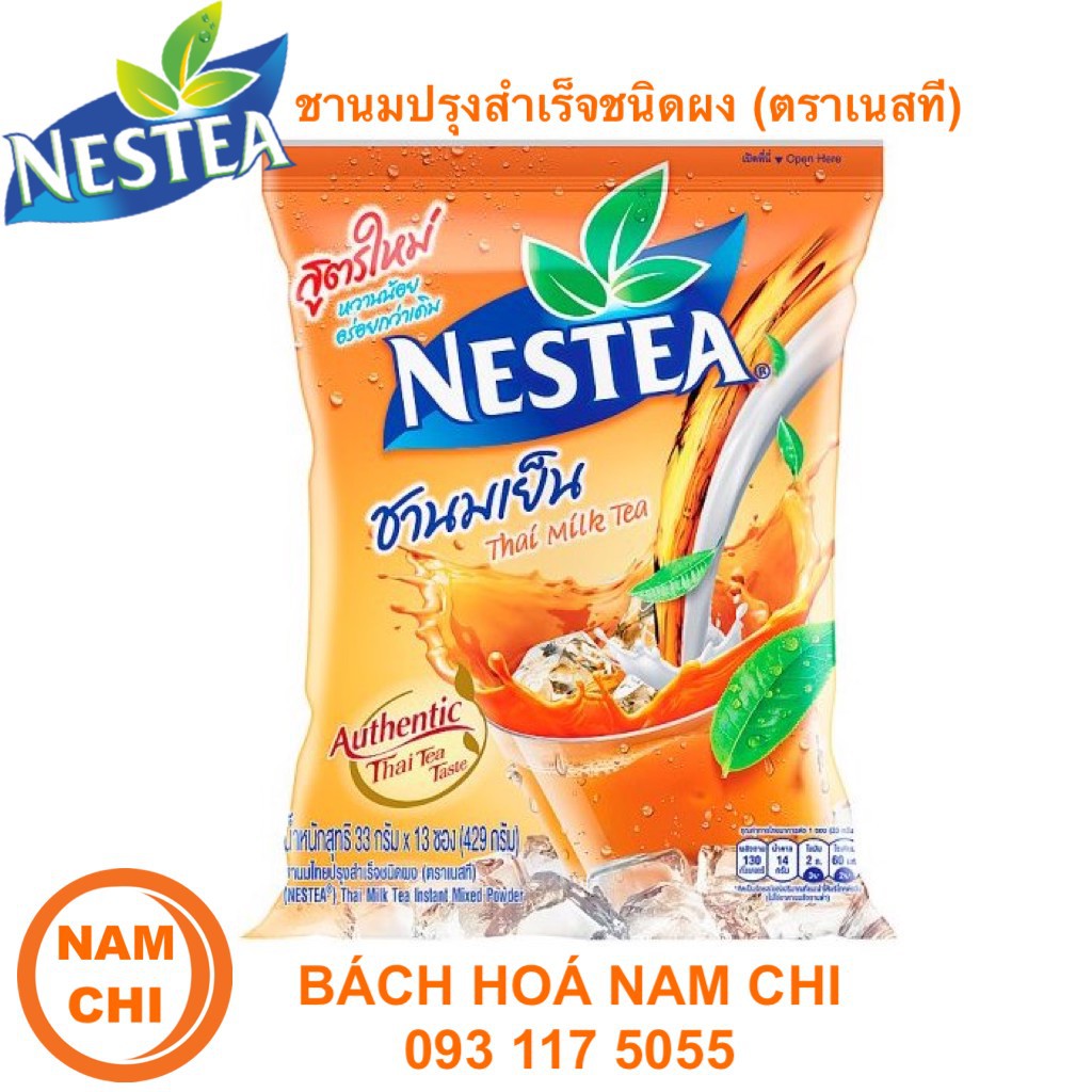 [DATE 2021] Trà Sữa Thái Lan Nestea Milk Tea 429g 13 Gói Cực Ngon