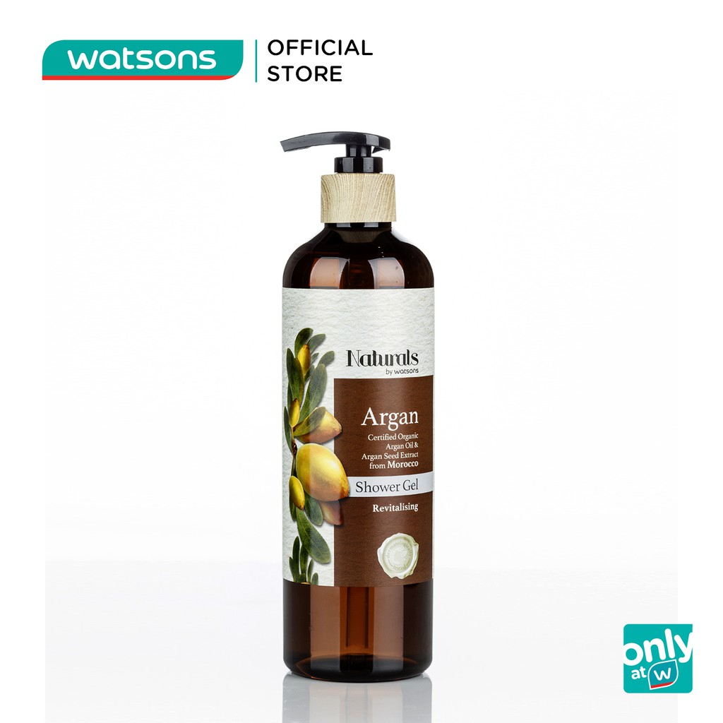 Gel Tắm Naturals By Watsons Chiết Xuất Argan 490ml