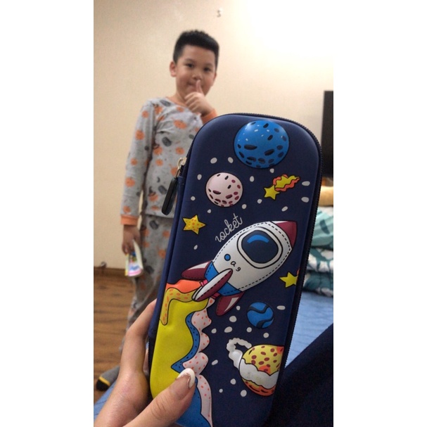 Hộp Bút 2 Ngăn Hoạt Hình 3D Cho Trẻ Mẫu Giáo Và Học Sinh Tiểu Học