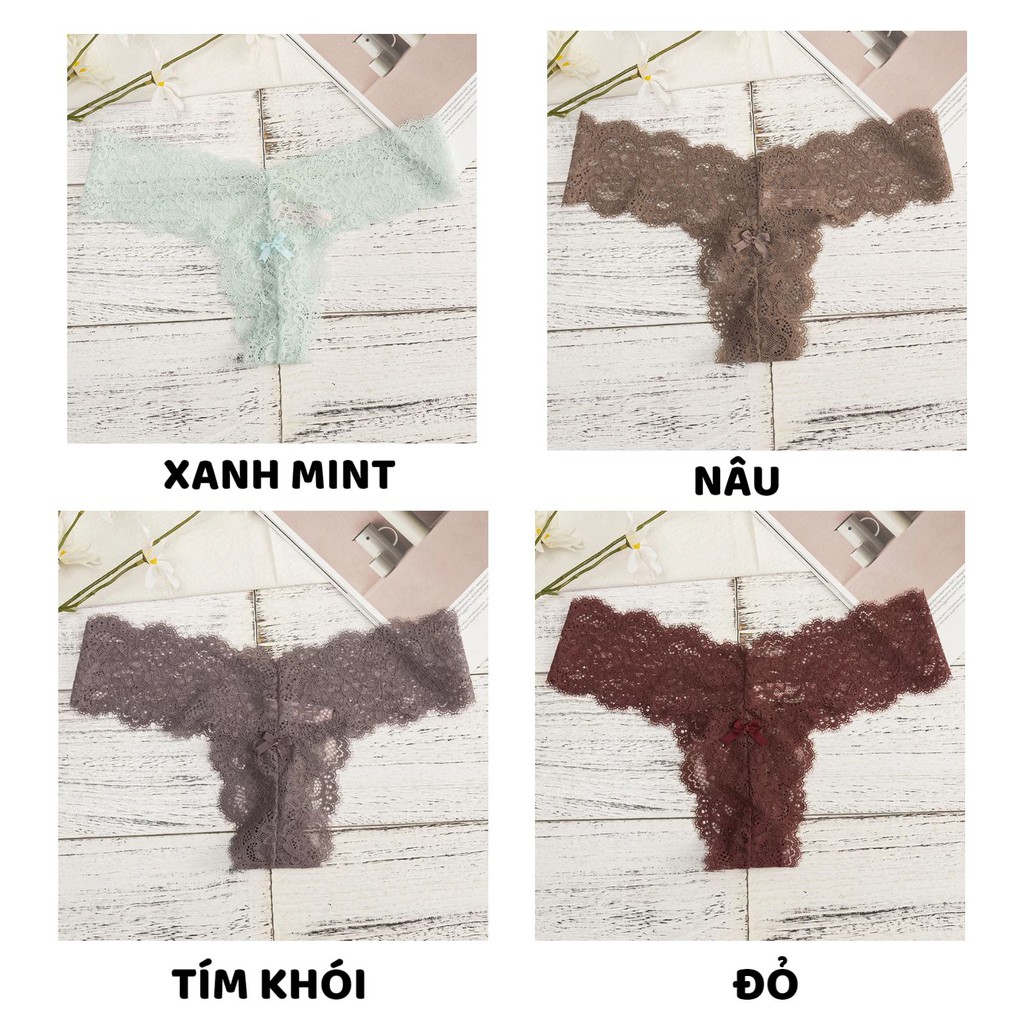 Quần Lót Nữ Lọt Khe Ren cao cấp mềm mại họa tiết gợi cảm quyến rũ mã Q8003 | BigBuy360 - bigbuy360.vn