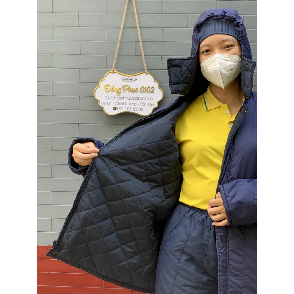 Quần áo kho lạnh âm 0 độ, Áo liền nón- ấm áp