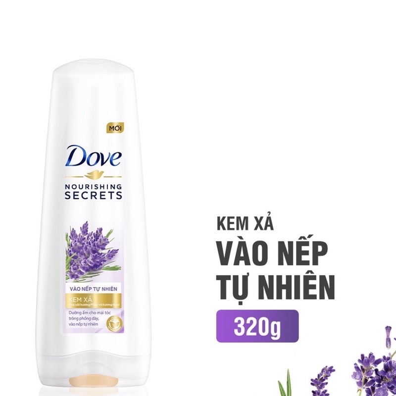 Kem xả - Dầu gội - Dove Hương Hoa Oải Hương Pháp 320g