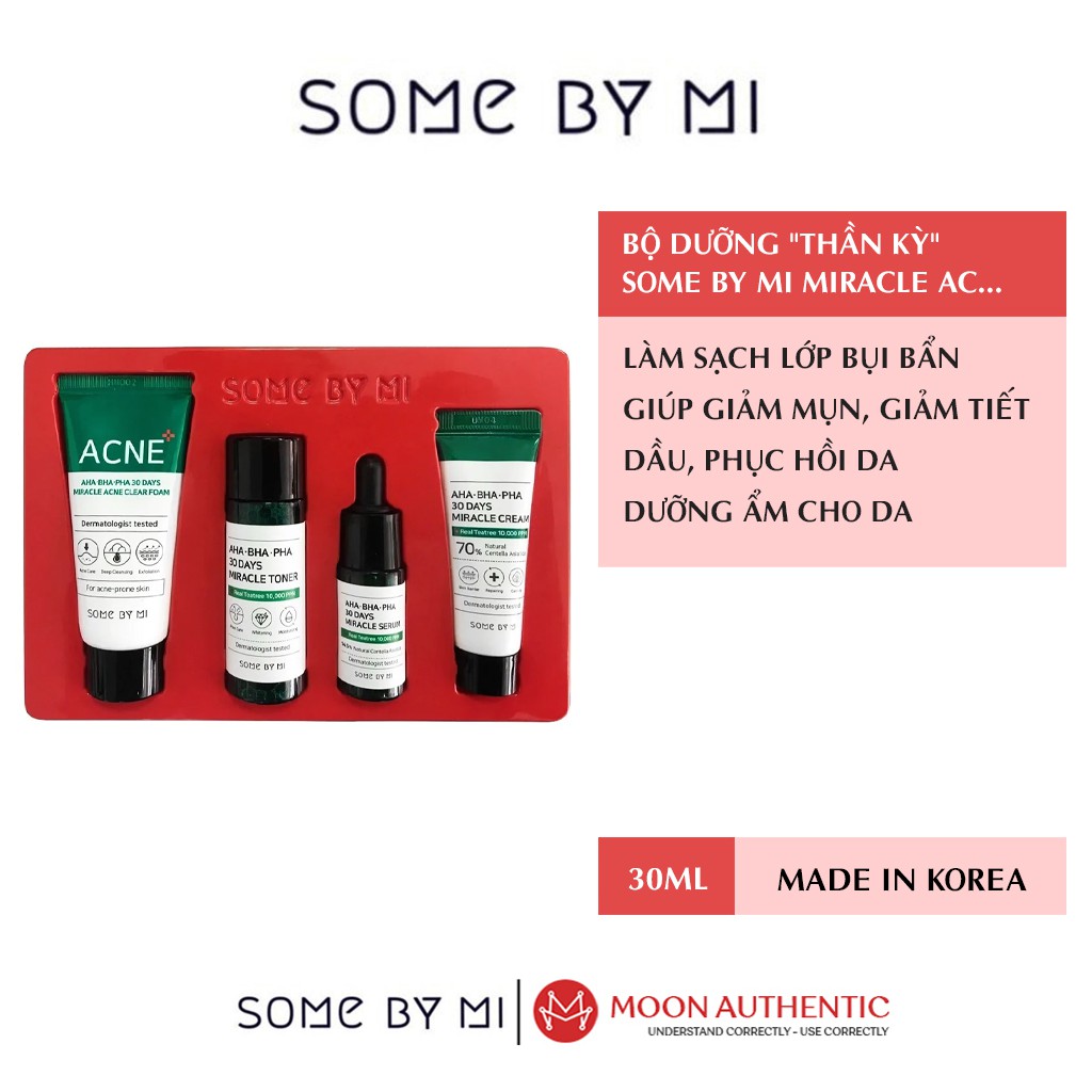 Bộ Dưỡng &quot;Thần Kỳ&quot; Trong 30 Ngày Some By Mi Miracle AC SOS Kit