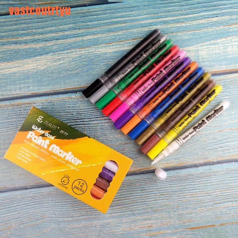 Acrylic Paint Pens for Rock painting Glass Wood  Ceramic Photo Album  DIY