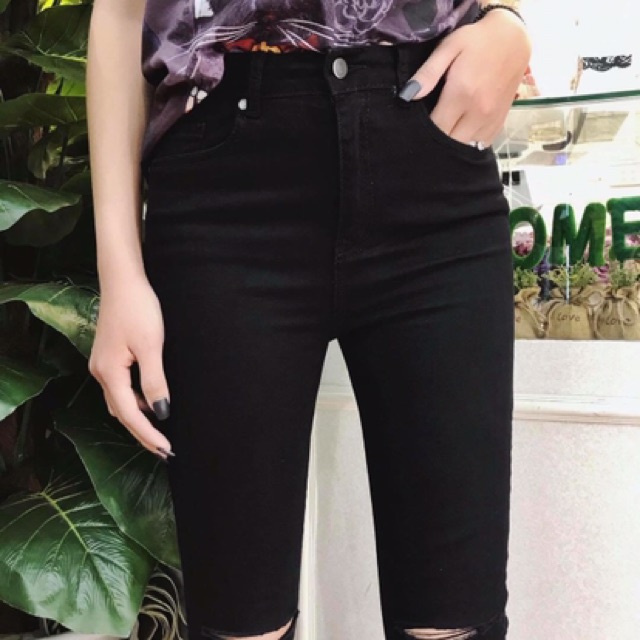 Quần skinny jeans đen dáng dài | BigBuy360 - bigbuy360.vn