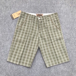 Quần short kaki sọc lửng nam