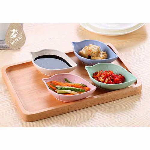 Combo Bộ bộ Bát Ăn Dặm,Bát Đựng Nước Chấm Lúa Mạch Mini Cho Bé