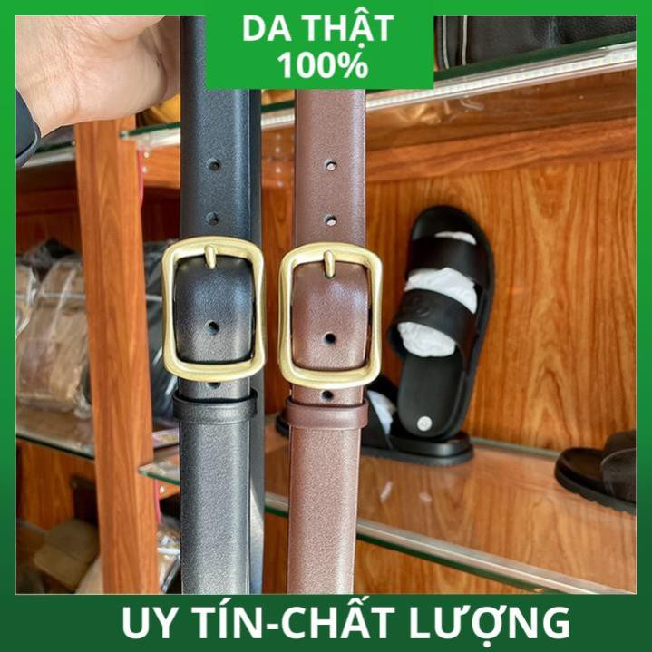 [ HÀNG CAO CẤP ] Thắt Lưng Nam Da Bò Mo Cạnh Size 3cm Mặt Khóa Đồng TM256