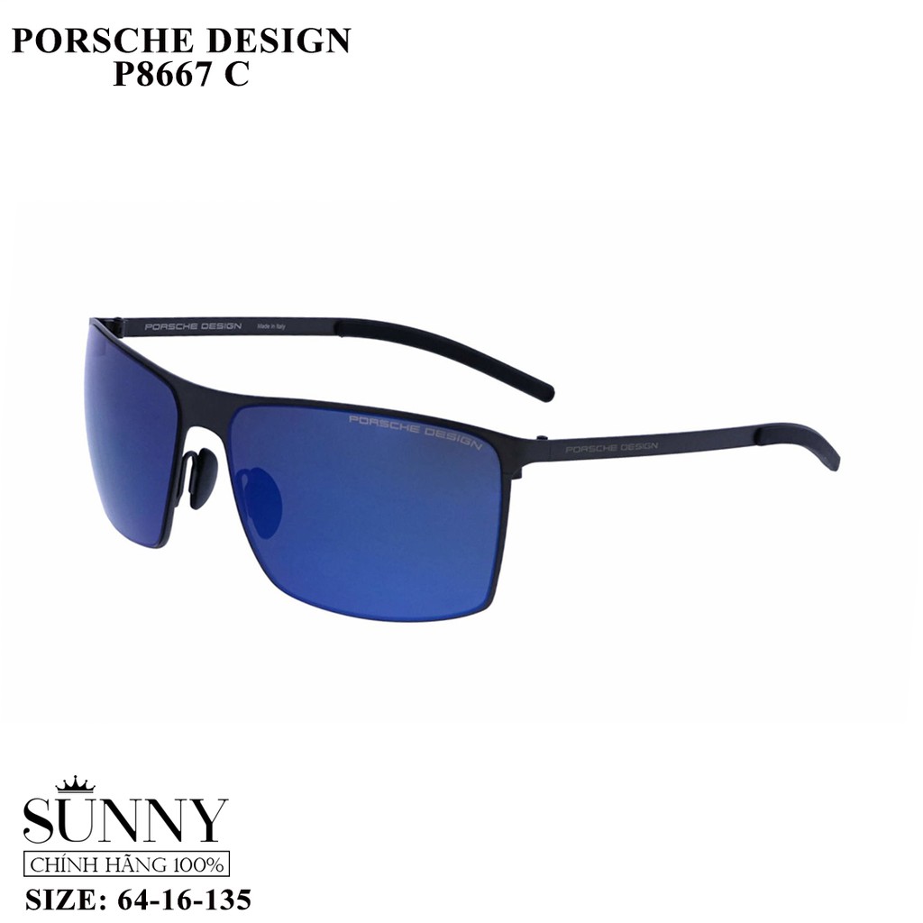 Kính mát thời trang Porsche Design P8667 nhiều màu, thiết kế dễ đeo bảo vệ mắt