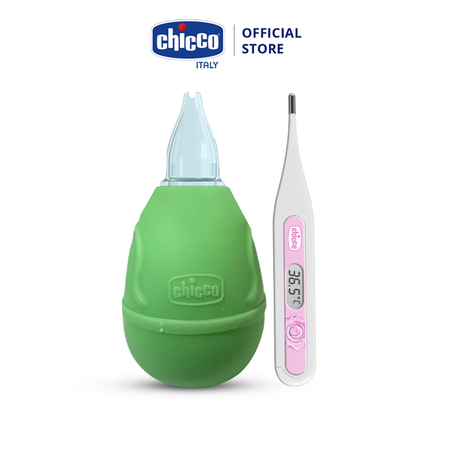 Combo Nhiệt kế điện tử 3in1 Chicco &amp; Hút mũi Chicco