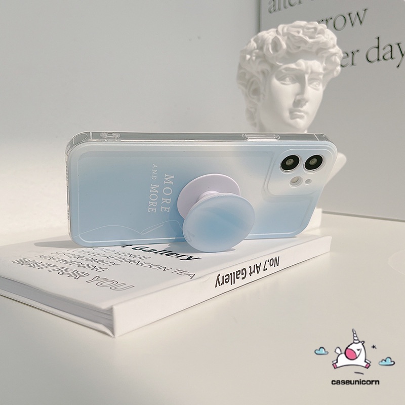 Giá đỡ điện thoại bằng nhựa epoxy màu gradient có thể gấp gọn tiện dụng