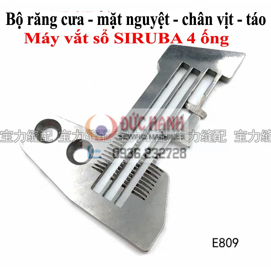 COMBO RĂNG CƯA - MẶT NGUYỆT MÁY VẮT SỔ SIRUBA 4 ỐNG