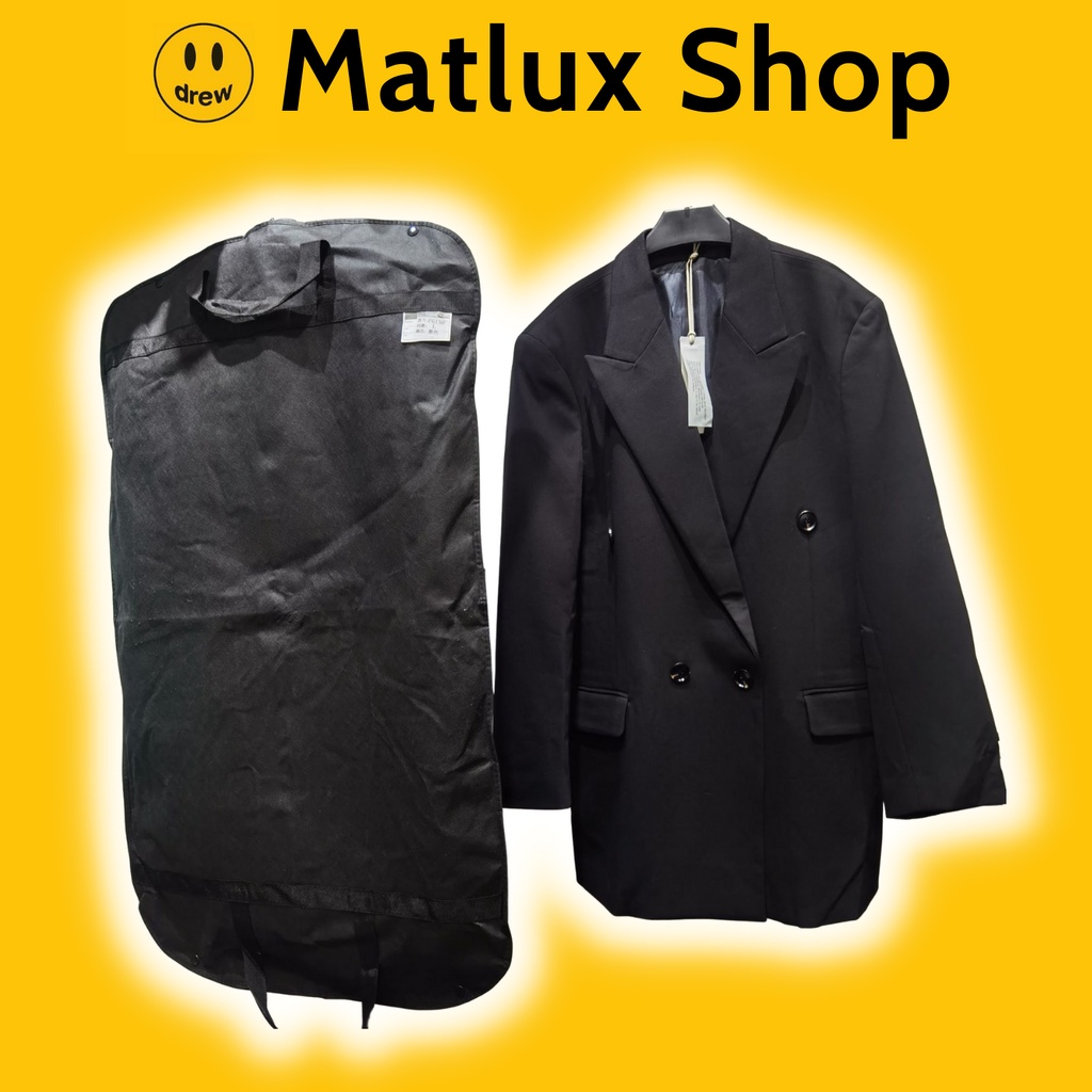 Áo khoác blazer FEAR OF GOD FOG 7TH Collection màu đen bản cao cấp, Áo blazer nam nữ form rộng phong