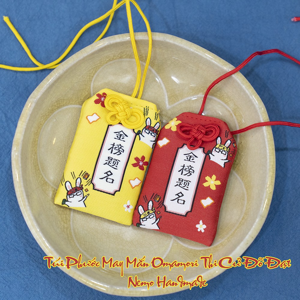 Túi Phước Omamori Thi Cử Đỗ Đạt, Kèm Quà Tặng Nemo Handmade - OMHT2M
