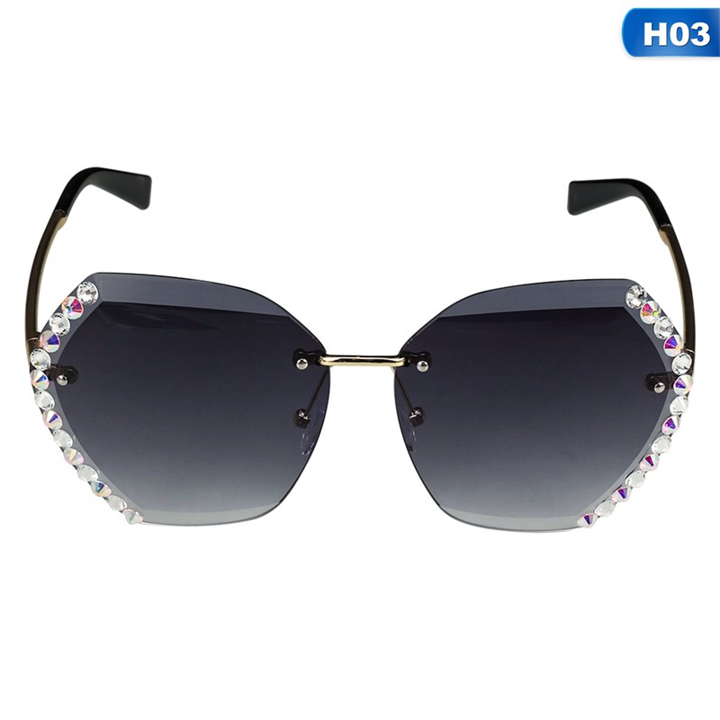 Kính Mát Không Viền Đính Đá Phong Cách Hàn Quốc Cho Nữ gentle monster | BigBuy360 - bigbuy360.vn