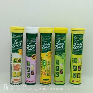 Viên sủi thanh nhiệt LIVECOOL tuýp 16 viên dùng được cho người ăn kiêng tiểu đường