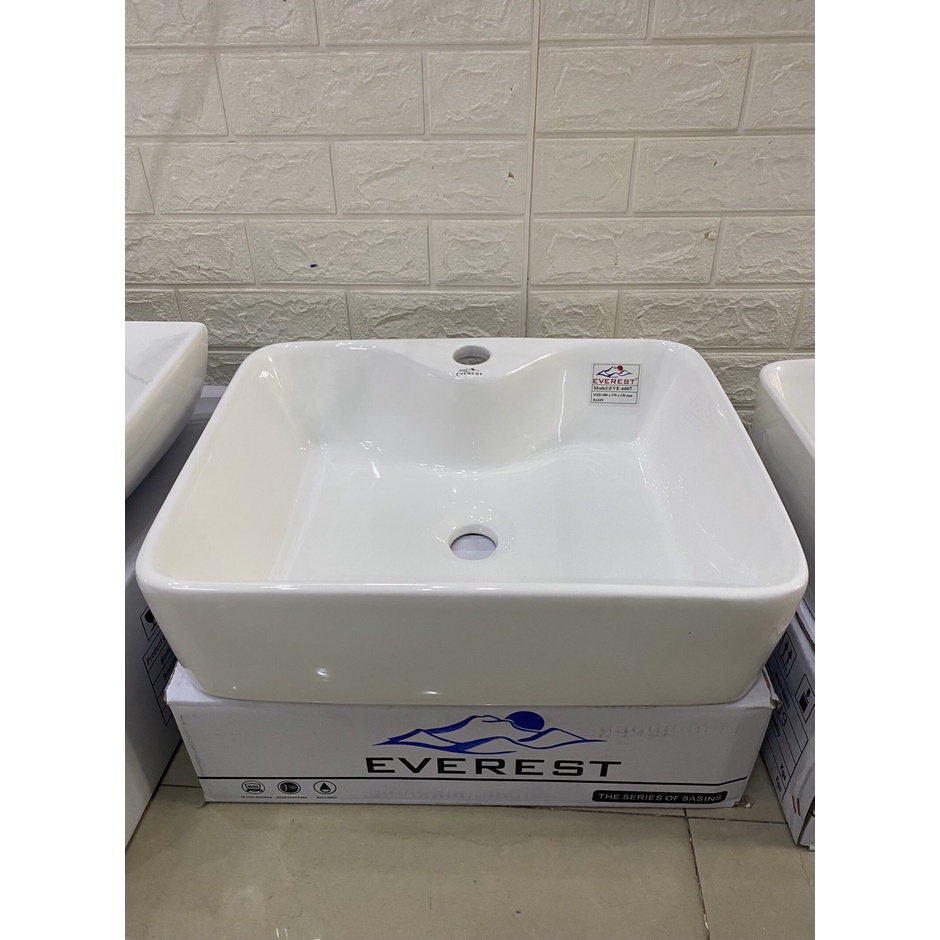 Lavabo đặt bàn vuông, tròn men nano sáng bóng chống bám bẩn - hàng bao đẹp - giá tốt