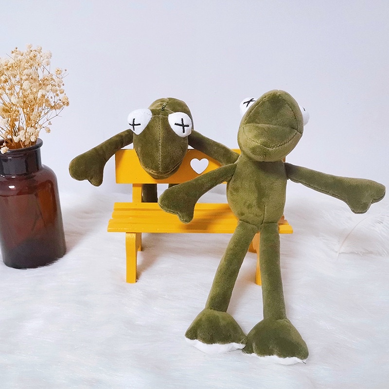 Móc Khoá Chú Ếch Nhồi Bông Siêu Dễ Thương Trang Trí Balo , Túi Xách