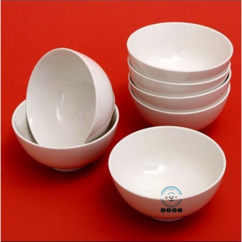 Combo 10 tô sứ trắng 15cm