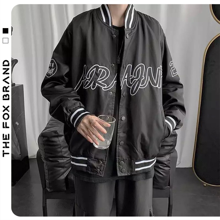 Áo khoác BOMBER nam nữ bóng chày dù 2 lớp form rộng Unisex phong cách Ulzzang in hình 23