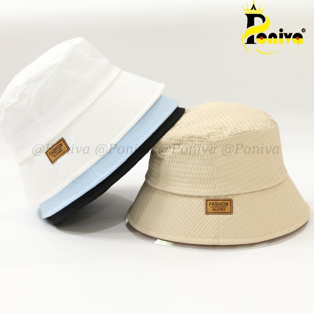 Mũ bucket vành cụp ❤️ Nón tai bèo vành rộng FASHION GLOVES chất kaki xốp cao cấp form unisex nam nữ PONIVA siêu hot