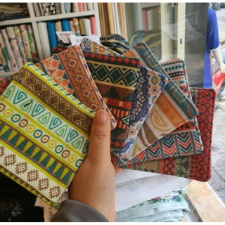 Lót ly vải canvas phong cách vintage, boho siêu độc đáo