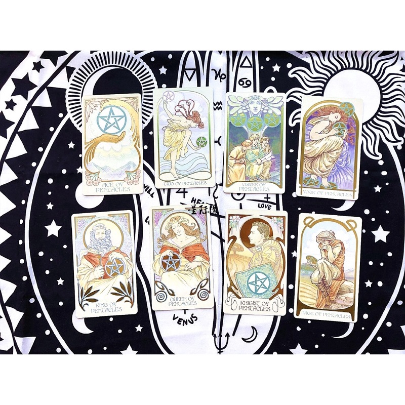 ❤Ready Stock！Fast!!❤Bộ bài Tarot 80 Ethereal Visions Illuminated Tarot English Tarot Cards