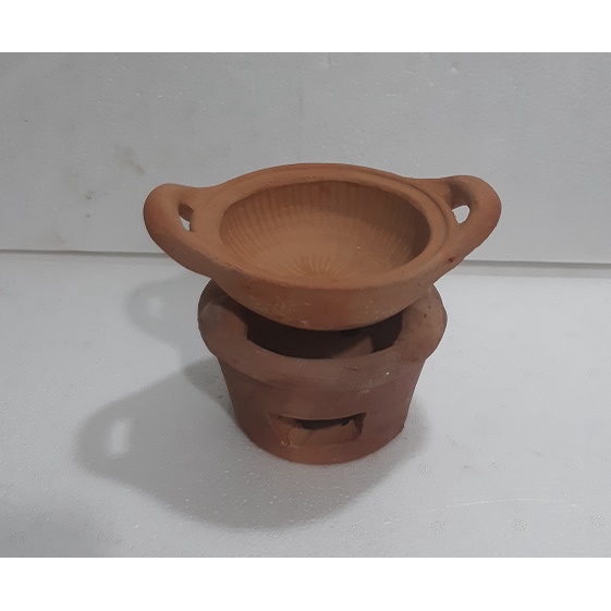 Lò và nồi đất mini bé