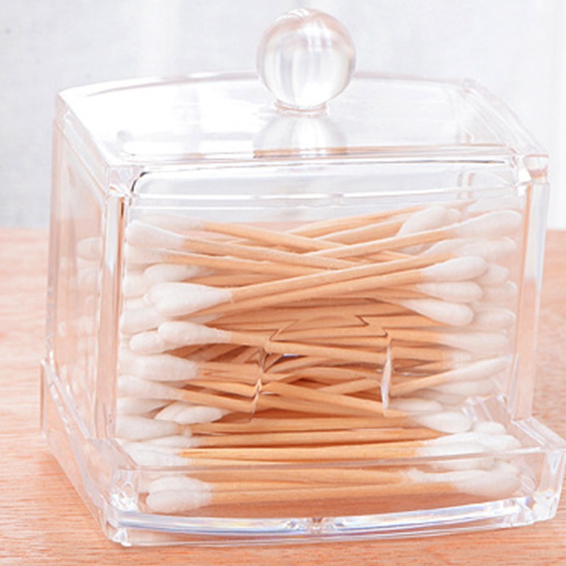 Hộp Đựng Bông Tẩy Trang Bằng Acrylic Tiện Dụng