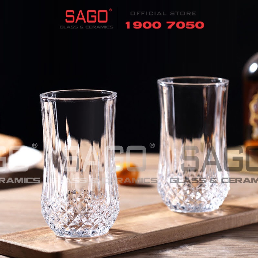 Ly thủy tinh Deli Whisky Carat Long Drink 235ml , 320ml  | Tùy Chọn Dung Tích
