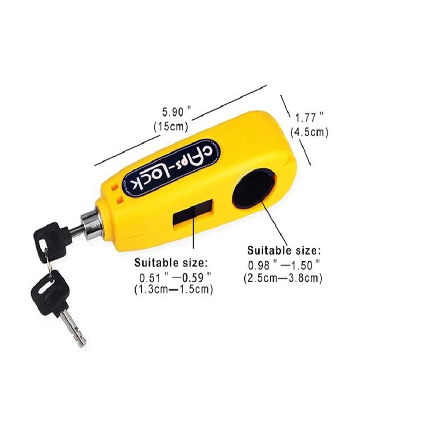Khóa tay phanh và tay ga, tay côn chống trộm cho xe máy/Khóa chống cắt Caps lock cho xe máy