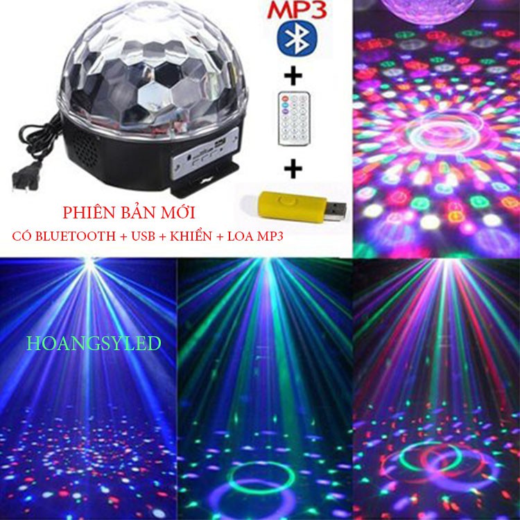 Đèn Led Trang Trí Sân Khấu Pha Lê 7 Màu Cảm Ứng nháy theo nhạc Cực Ch