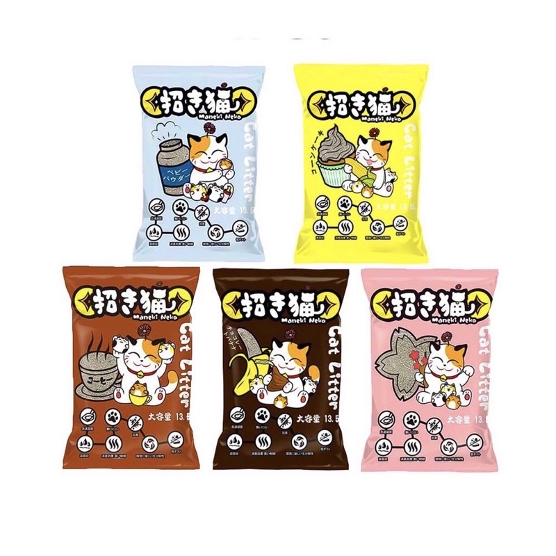 Cát nhật vệ sinh mèo maneki neko 5 lít