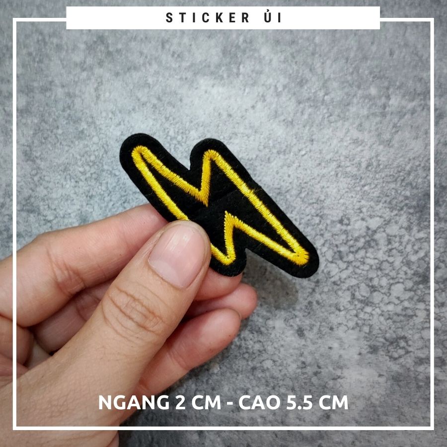 Sticker ủi áo Cao cấp - CÓ SẴN KEO ỦI - sticker vải dùng làm miếng vá áo, phụ kiện trang trí quần áo, balo, giày, nón